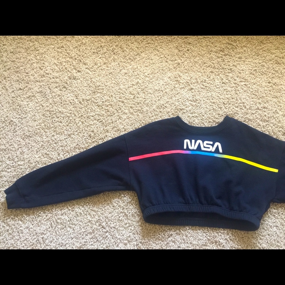 Cropped NASA Sweatshirt